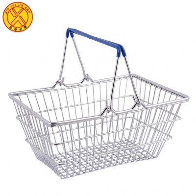 Factory supply metal wire net small shopping basket