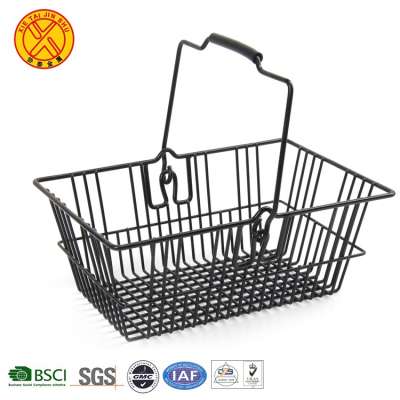 China supplier direct supermarket wire hand held shopping baskets