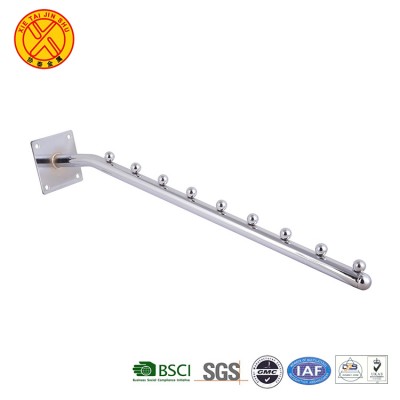 Hot selling supermarket hanging clothing satwall single hook metal